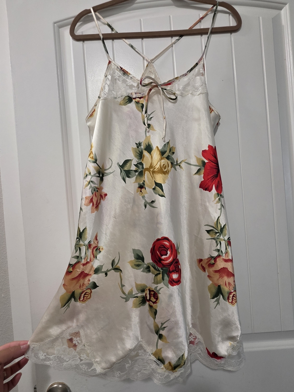 Satin Slip with Lace Trim Size Med